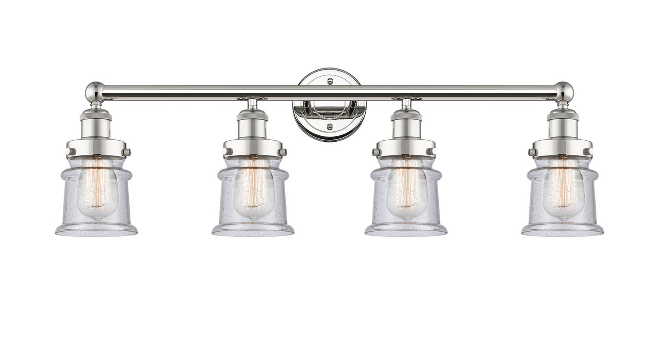 Innovations 616-4W-PN-G184S Four Light Bath Vanity, Polished Nickel