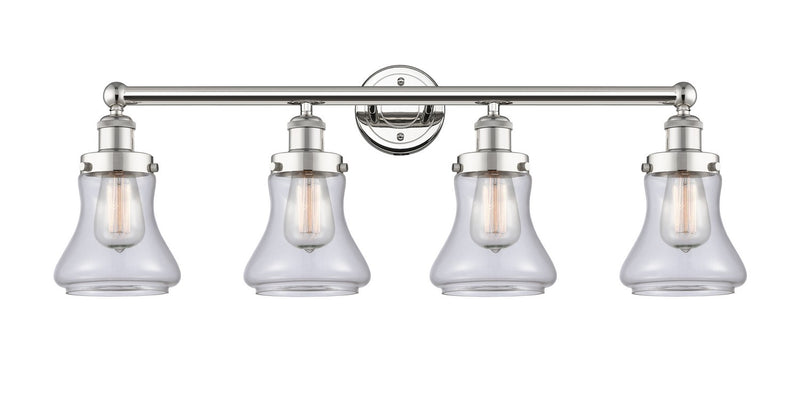Innovations 616-4W-PN-G192 Four Light Bath Vanity, Polished Nickel