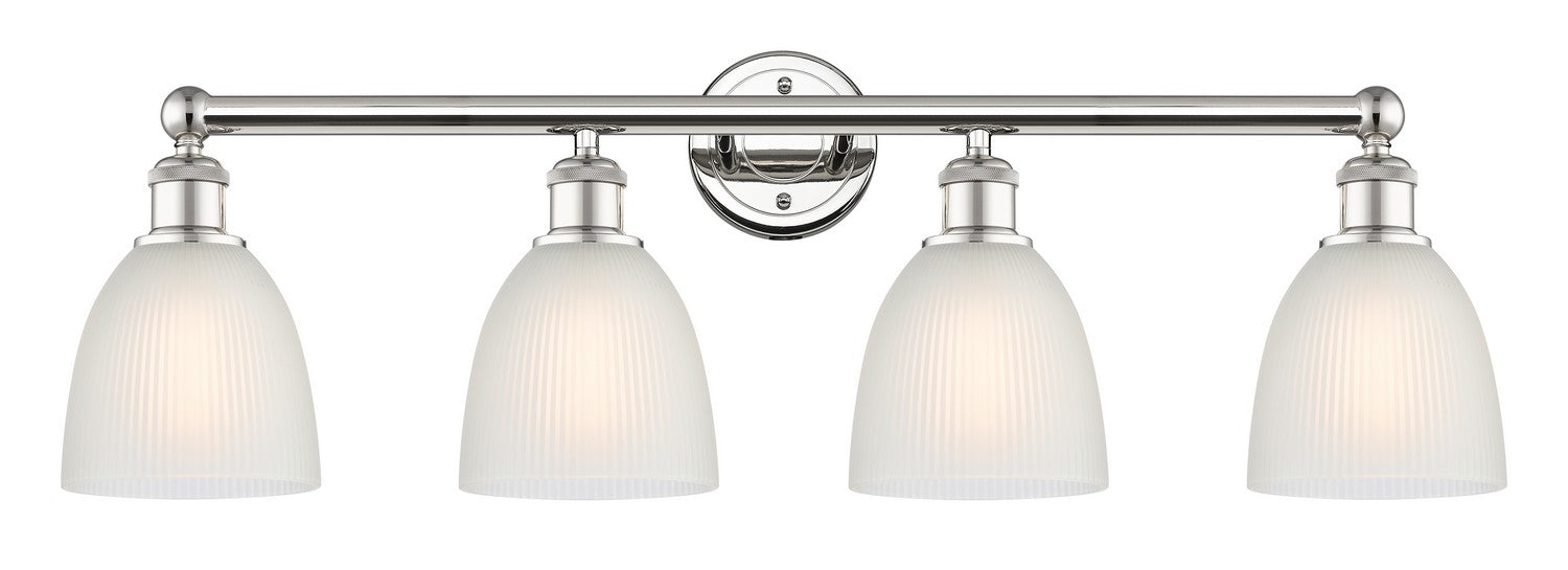 Innovations 616-4W-PN-G381 Four Light Bath Vanity, Polished Nickel