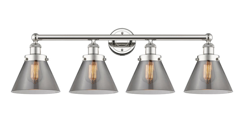 Innovations 616-4W-PN-G43 Four Light Bath Vanity, Polished Nickel