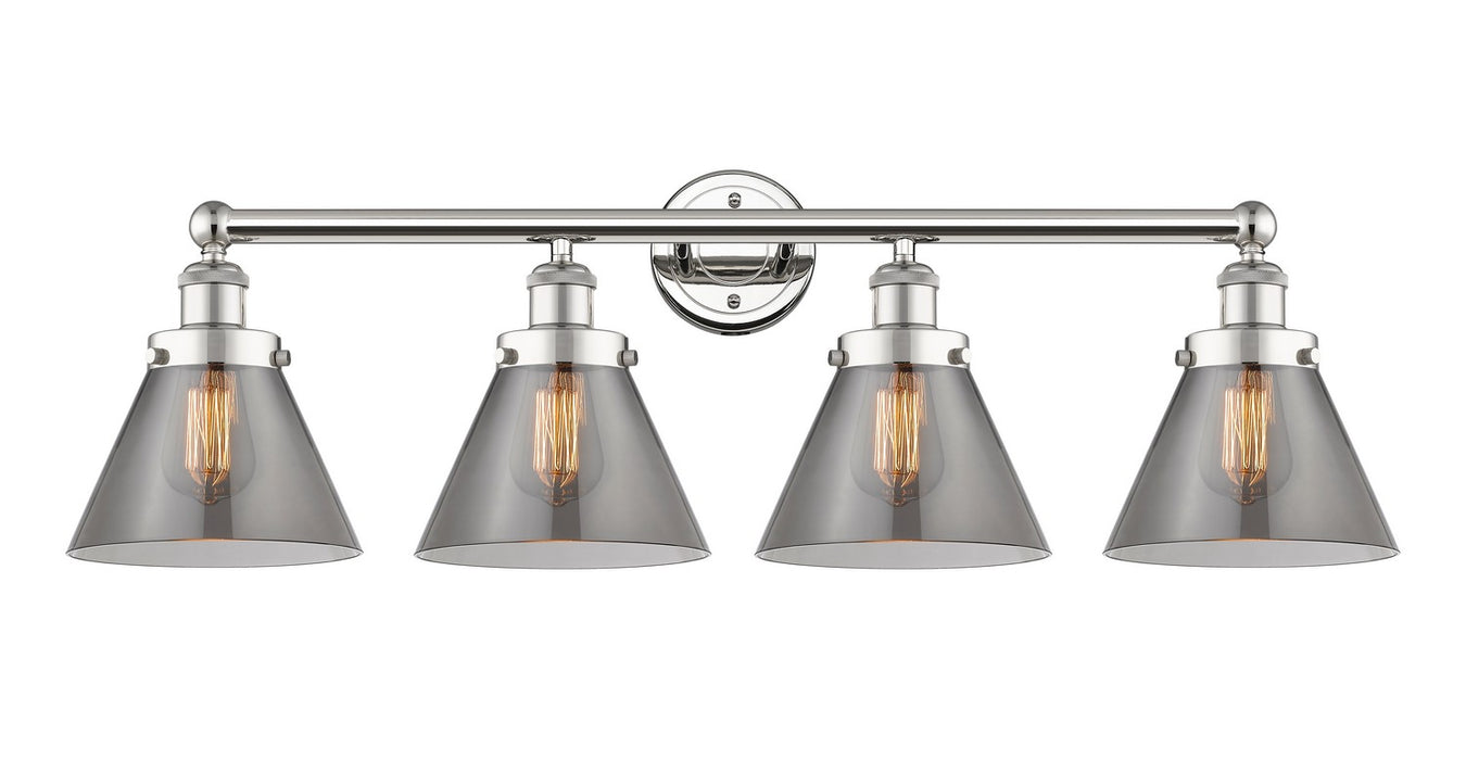Innovations 616-4W-PN-G43 Four Light Bath Vanity, Polished Nickel