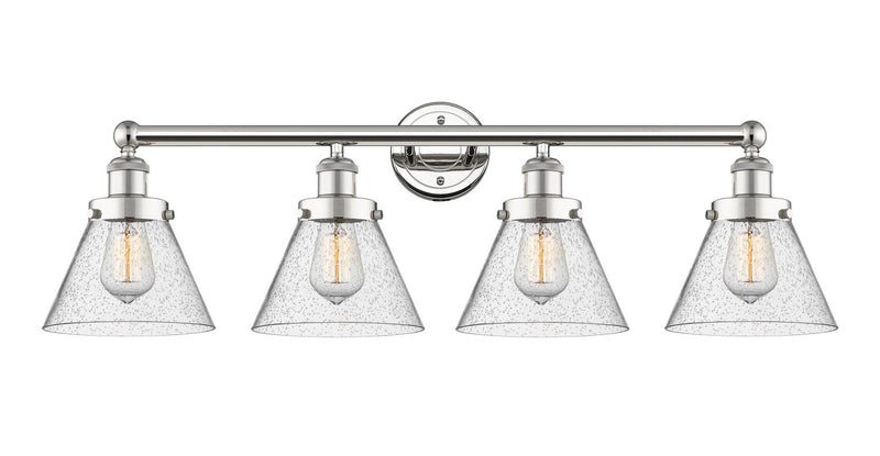 Innovations 616-4W-PN-G44 Four Light Bath Vanity, Polished Nickel