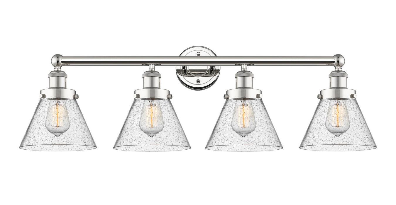 Innovations 616-4W-PN-G44 Four Light Bath Vanity, Polished Nickel