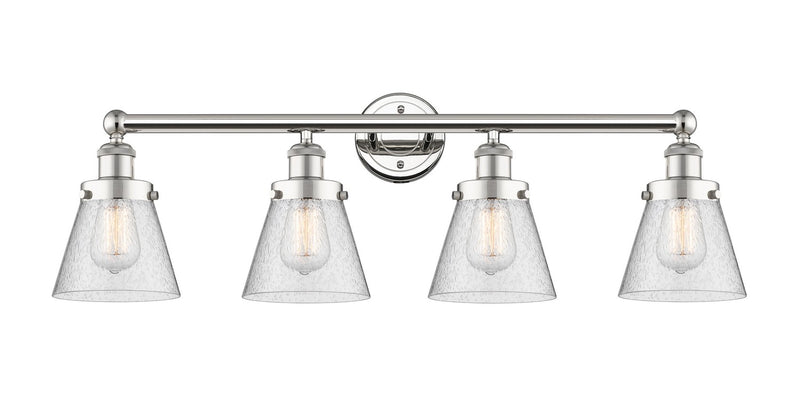 Innovations 616-4W-PN-G64 Four Light Bath Vanity, Polished Nickel
