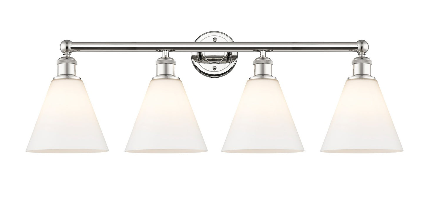 Innovations 616-4W-PN-GBC-81 Four Light Bath Vanity, Polished Nickel
