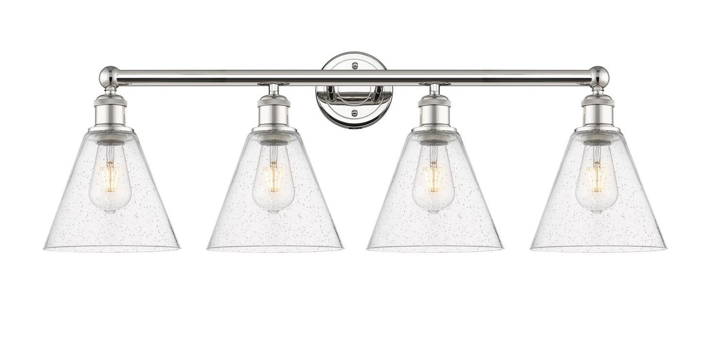 Innovations 616-4W-PN-GBC-84 Four Light Bath Vanity, Polished Nickel