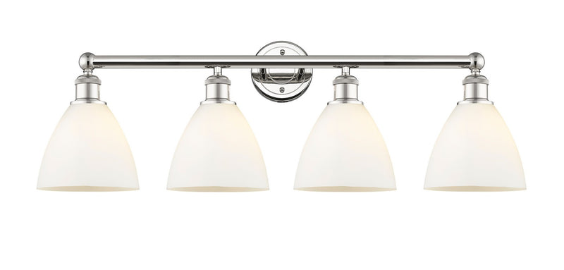 Innovations 616-4W-PN-GBD-751 Four Light Bath Vanity, Polished Nickel