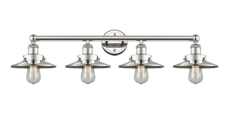 Innovations 616-4W-PN-M1-PN Four Light Bath Vanity, Polished Nickel