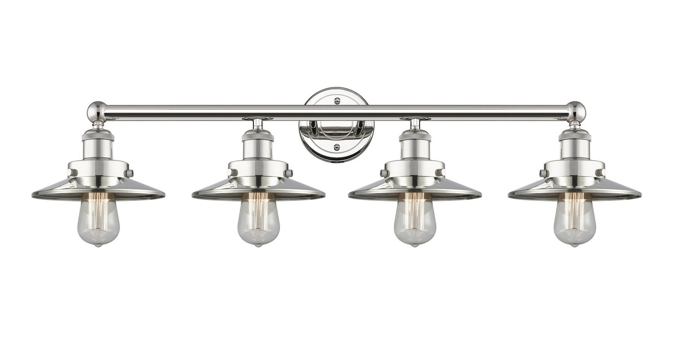 Innovations 616-4W-PN-M1-PN Four Light Bath Vanity, Polished Nickel