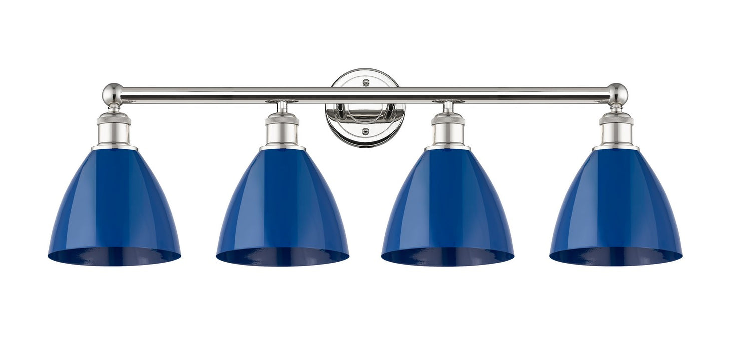 Innovations 616-4W-PN-MBD-75-BL Four Light Bath Vanity, Polished Nickel