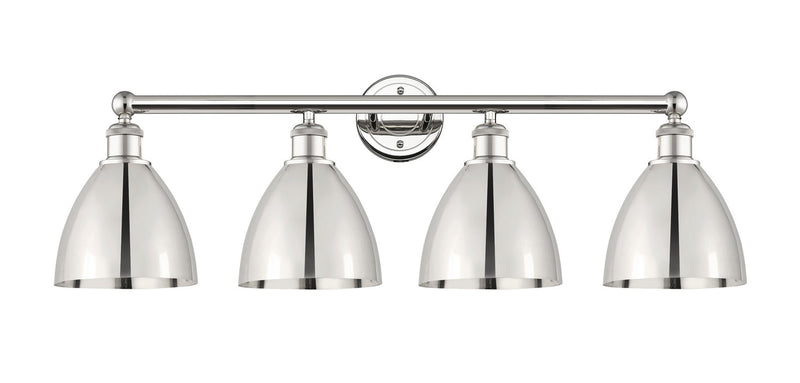Innovations 616-4W-PN-MBD-75-PN Four Light Bath Vanity, Polished Nickel