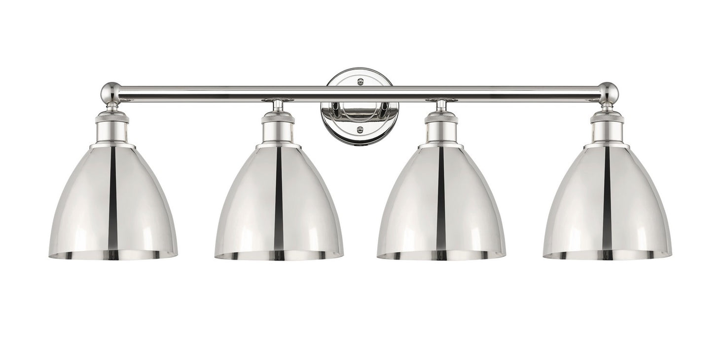 Innovations 616-4W-PN-MBD-75-PN Four Light Bath Vanity, Polished Nickel