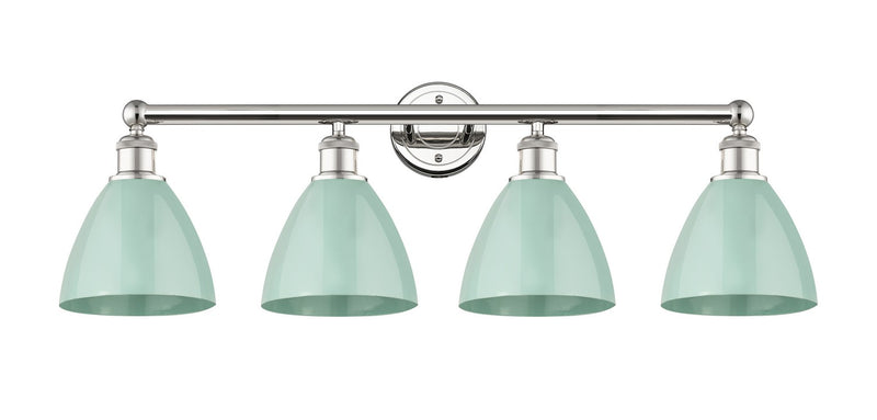 Innovations 616-4W-PN-MBD-75-SF Four Light Bath Vanity, Polished Nickel