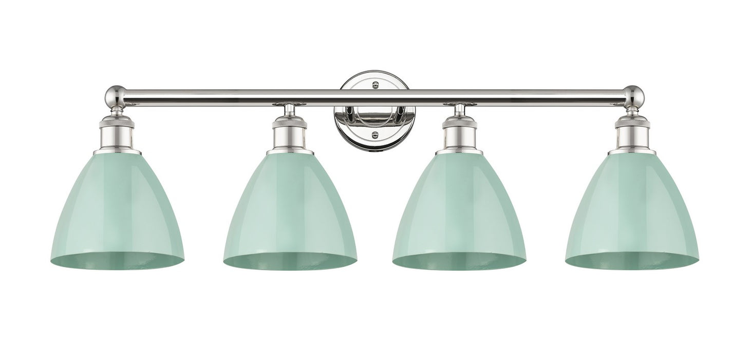 Innovations 616-4W-PN-MBD-75-SF Four Light Bath Vanity, Polished Nickel