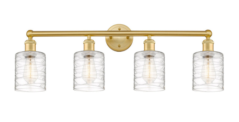 Innovations 616-4W-SG-G1113 Four Light Bath Vanity, Satin Gold