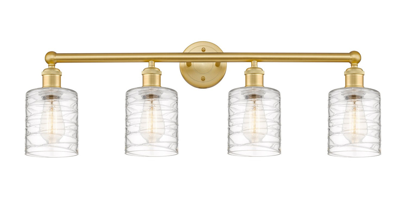 Innovations 616-4W-SG-G1113 Four Light Bath Vanity, Satin Gold