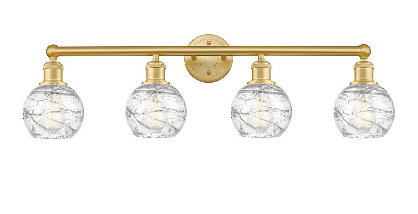 Innovations 616-4W-SG-G1213-6 Four Light Bath Vanity, Satin Gold