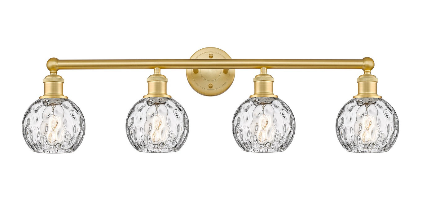 Innovations 616-4W-SG-G1215-6 Four Light Bath Vanity, Satin Gold
