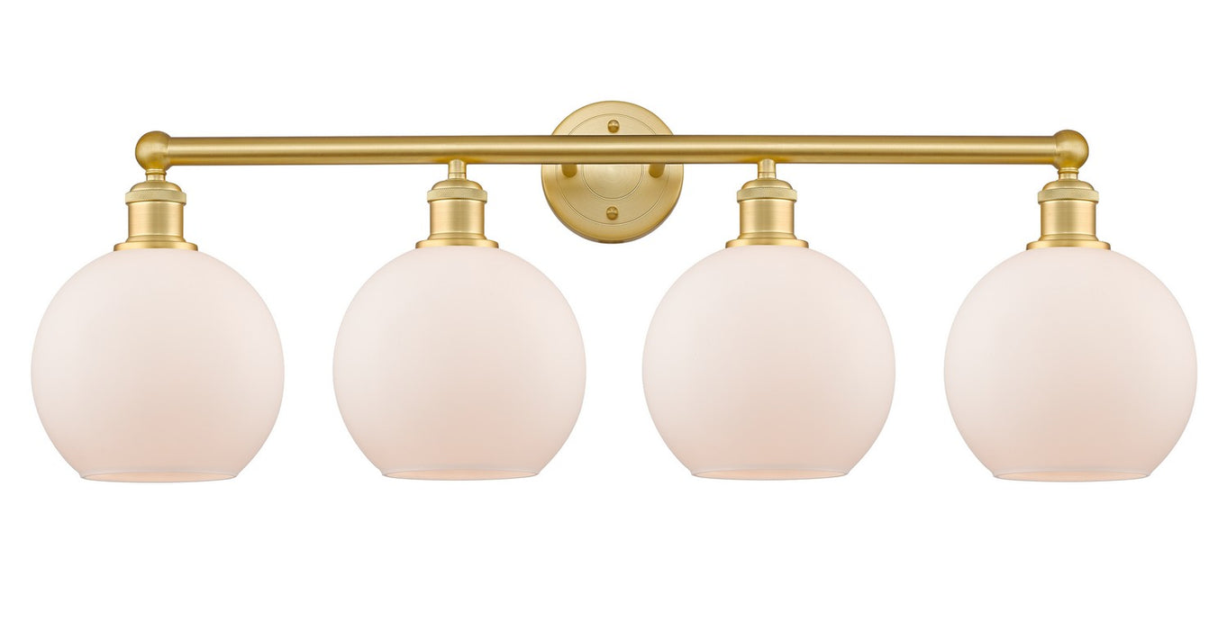 Innovations 616-4W-SG-G121-8 Four Light Bath Vanity, Satin Gold
