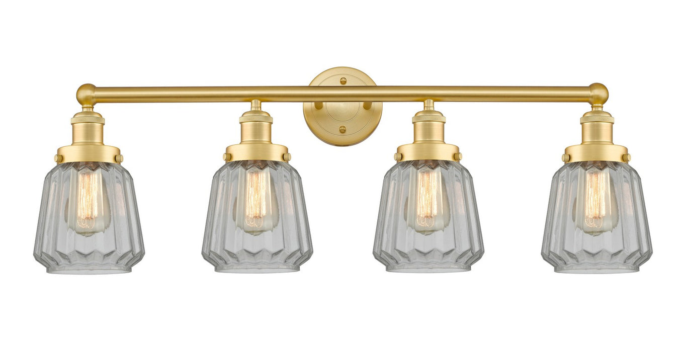 Innovations 616-4W-SG-G142 Four Light Bath Vanity, Satin Gold