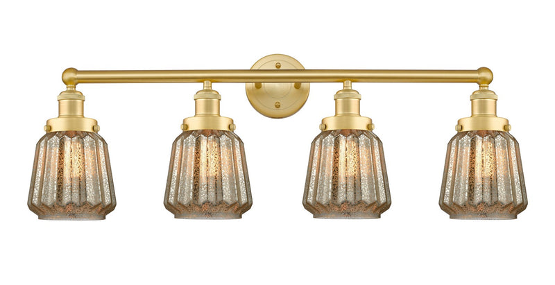 Innovations 616-4W-SG-G146 Four Light Bath Vanity, Satin Gold