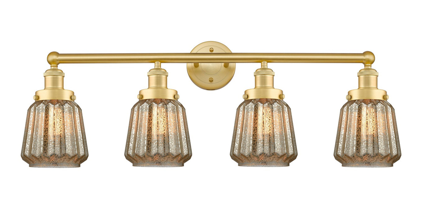 Innovations 616-4W-SG-G146 Four Light Bath Vanity, Satin Gold