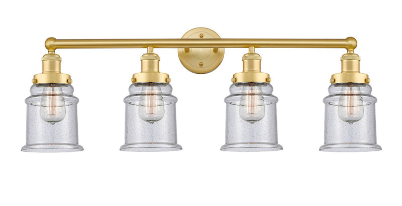 Innovations 616-4W-SG-G184 Four Light Bath Vanity, Satin Gold