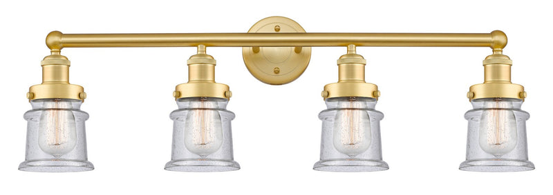 Innovations 616-4W-SG-G184S Four Light Bath Vanity, Satin Gold