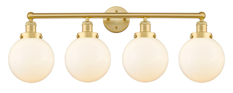 Innovations 616-4W-SG-G201-8 Four Light Bath Vanity, Satin Gold