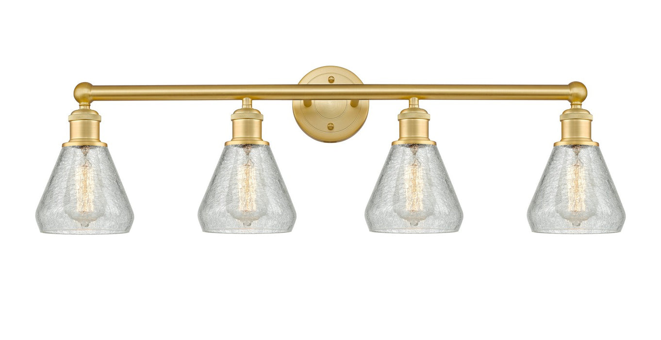 Innovations 616-4W-SG-G275 Four Light Bath Vanity, Satin Gold