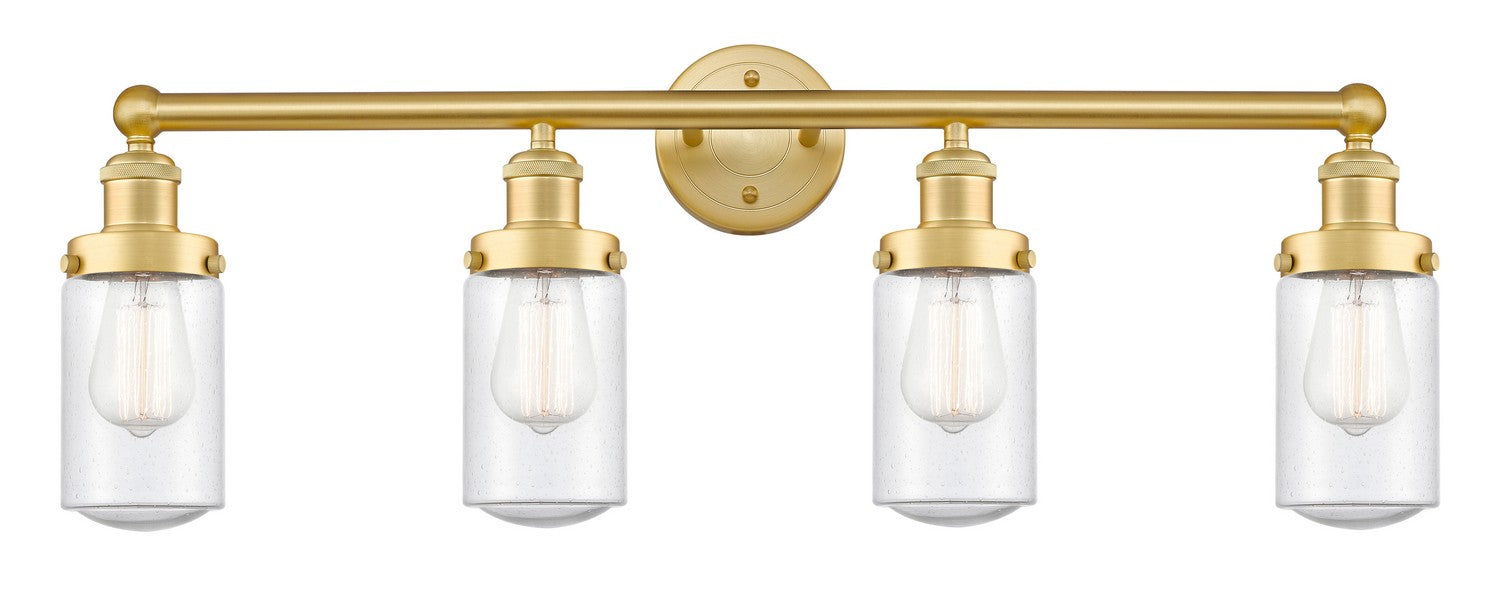 Innovations 616-4W-SG-G314 Four Light Bath Vanity, Satin Gold