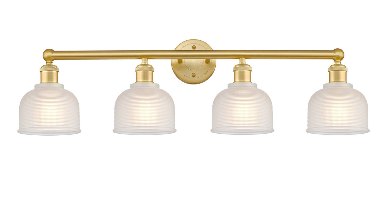 Innovations 616-4W-SG-G411 Four Light Bath Vanity, Satin Gold
