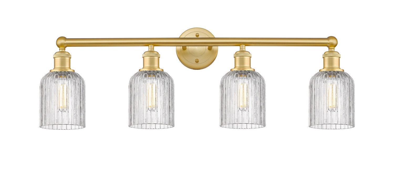 Innovations 616-4W-SG-G559-5CL Four Light Bath Vanity, Satin Gold
