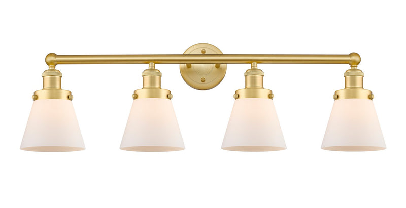 Innovations 616-4W-SG-G61 Four Light Bath Vanity, Satin Gold
