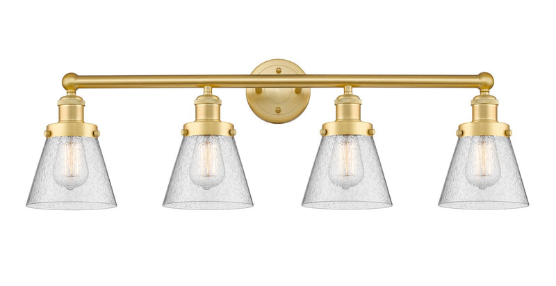 Innovations 616-4W-SG-G64 Four Light Bath Vanity, Satin Gold