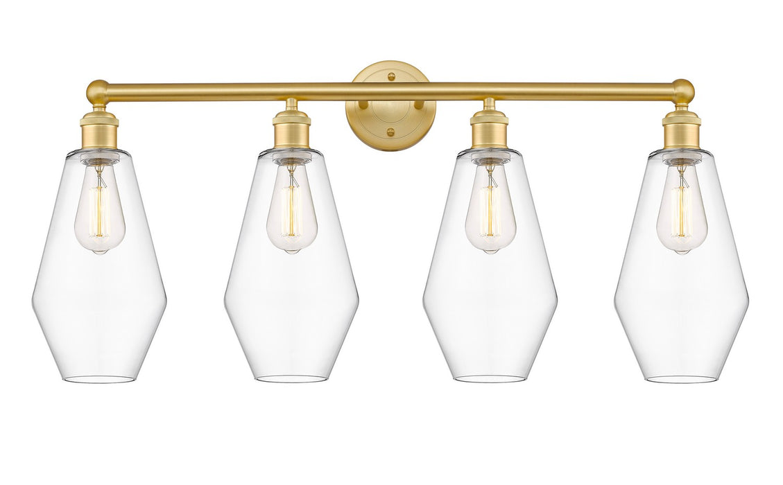 Innovations 616-4W-SG-G652-7 Four Light Bath Vanity, Satin Gold