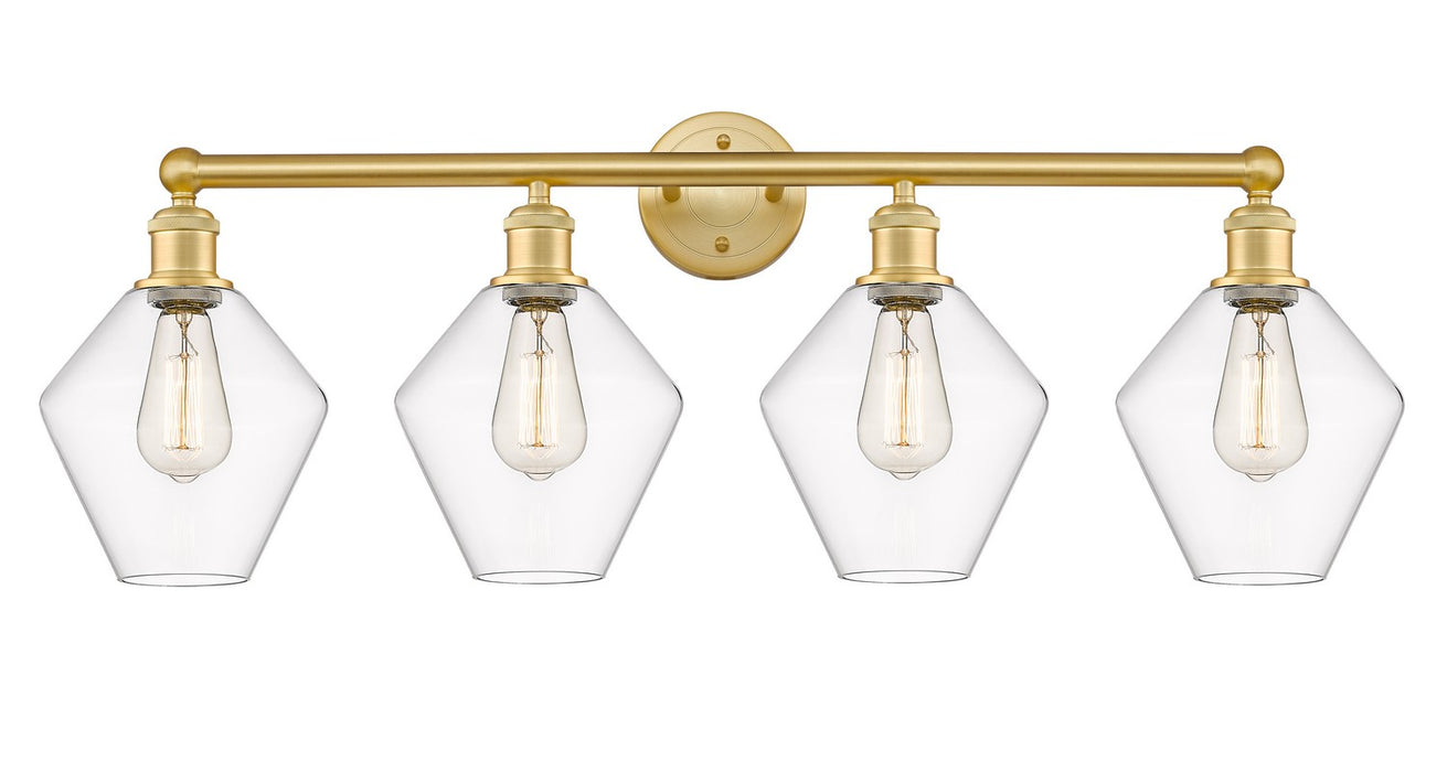 Innovations 616-4W-SG-G652-8 Four Light Bath Vanity, Satin Gold