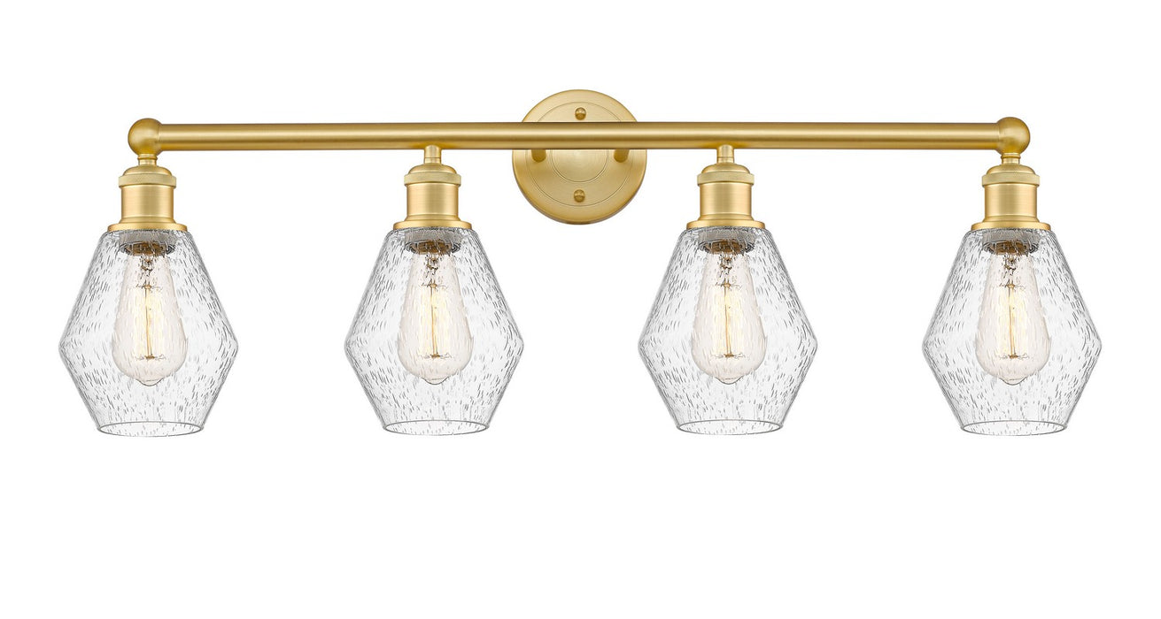 Innovations 616-4W-SG-G654-6 Four Light Bath Vanity, Satin Gold