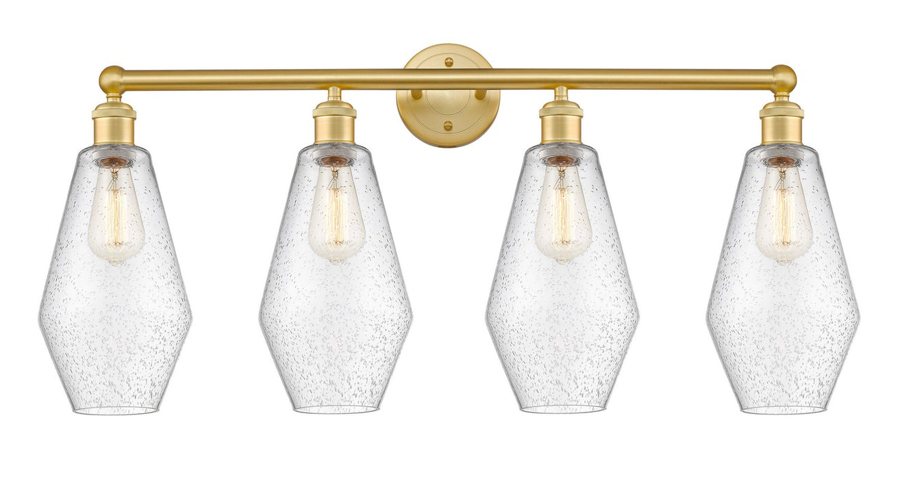 Innovations 616-4W-SG-G654-7 Four Light Bath Vanity, Satin Gold