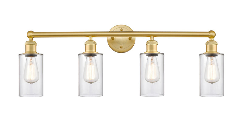 Innovations 616-4W-SG-G802 Four Light Bath Vanity, Satin Gold