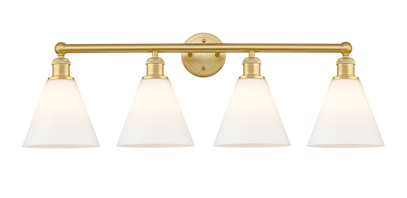 Innovations 616-4W-SG-GBC-81 Four Light Bath Vanity, Satin Gold