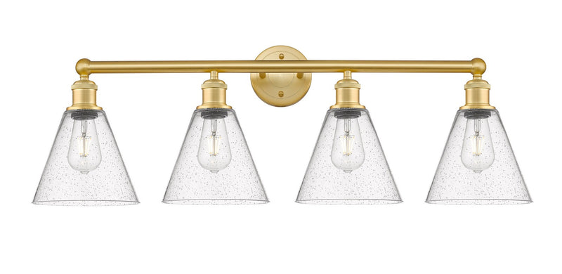 Innovations 616-4W-SG-GBC-84 Four Light Bath Vanity, Satin Gold