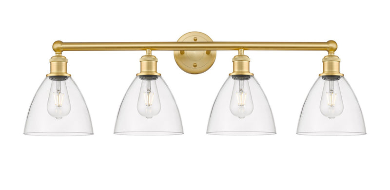 Innovations 616-4W-SG-GBD-752 Four Light Bath Vanity, Satin Gold