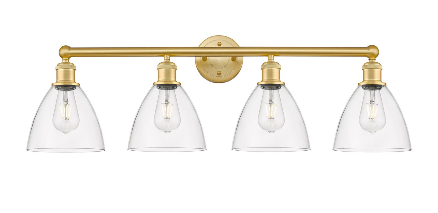 Innovations 616-4W-SG-GBD-752 Four Light Bath Vanity, Satin Gold
