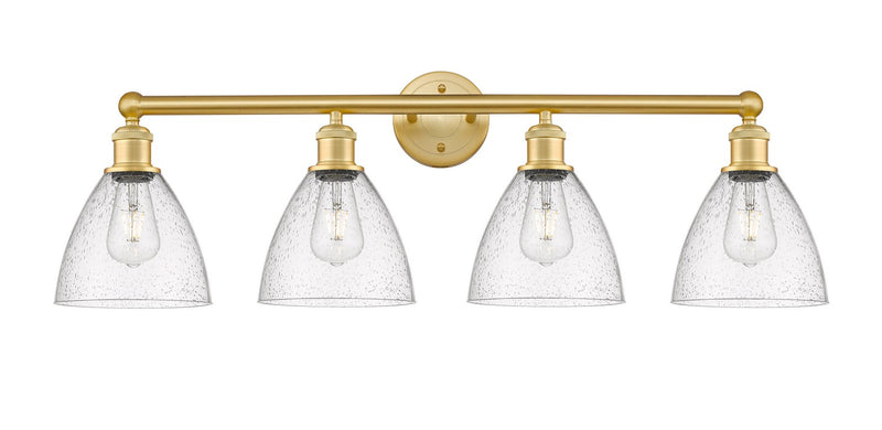 Innovations 616-4W-SG-GBD-754 Four Light Bath Vanity, Satin Gold