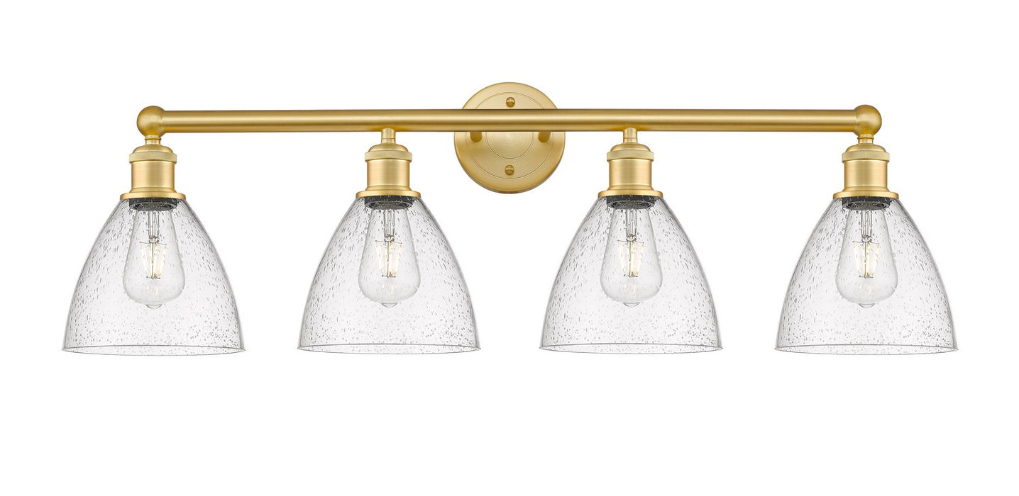 Innovations 616-4W-SG-GBD-754 Four Light Bath Vanity, Satin Gold