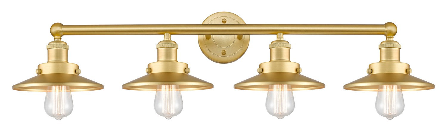 Innovations 616-4W-SG-M4-SG Four Light Bath Vanity, Satin Gold