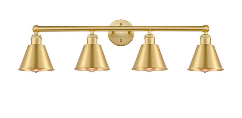 Innovations 616-4W-SG-M8-SG Four Light Bath Vanity, Satin Gold