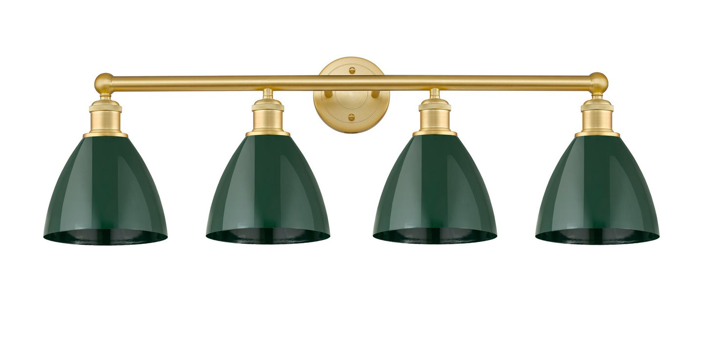 Innovations 616-4W-SG-MBD-75-GR Four Light Bath Vanity, Satin Gold