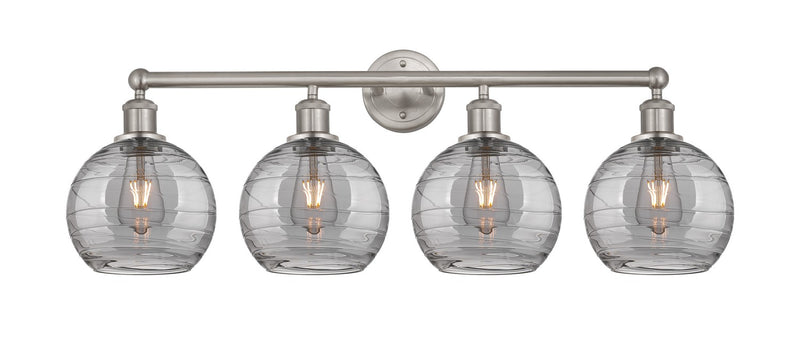 Innovations 616-4W-SN-G1213-8SM Four Light Bath Vanity, Satin Nickel